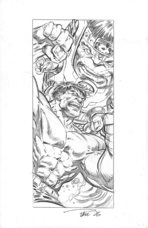 Sketch Pin-Up, Hulk vs. Modok 2