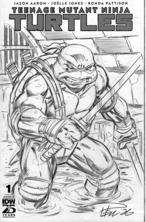 Sketch Cover, TMNT, Leonardo