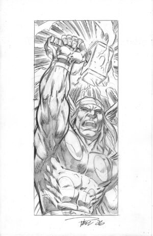 Sketch Pin-Up, Thor 3